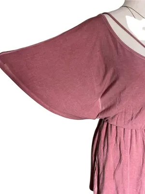 American Eagle Outfitters dusty rose oversized romper thumbnail 3