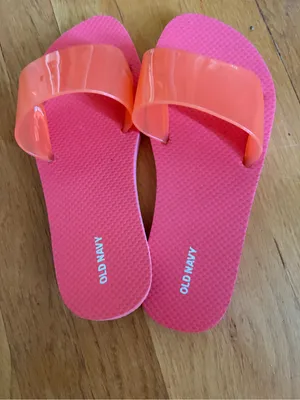 Old Navy Pink Sandals Slides Size 7 thumbnail 2