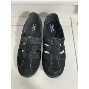 Women’s Clarks Haley Stork Black Comfort Flats Size 9 N Barely Worn thumbnail 3