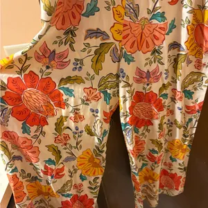 Farm Rio Puff Sleeve Floral Jumpsuit thumbnail 8