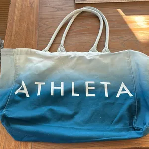 Athleta Cotton Cancas Ombré Tote Bag thumbnail 1