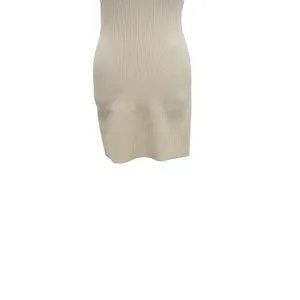 Lululemon Ribbed Asymmetrical One Shoulder Knit Mini Dress Ivory Size‎ XXS thumbnail 6