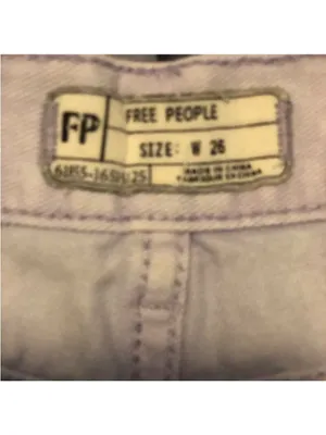 Free People Raw Hem Lilac Jean Shorts Size 26 thumbnail 4