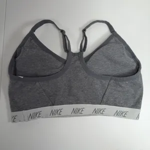 NIKE XL Small Dri-Fit Indy Light Support Sports Bra Gray Swoosh Logo Women's thumbnail 5