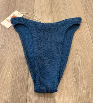 NWT Mollusk Ripple True Blue Bikini Bottom One Size thumbnail 1