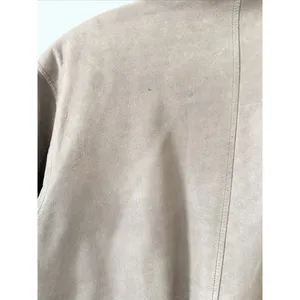 Savile Row Brown Leather Bomber Jacket Medium thumbnail 8