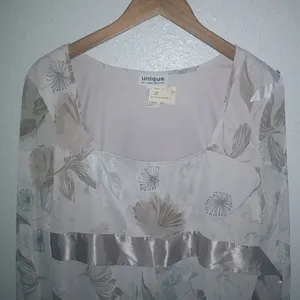 Unique Spectrum XL Fairy Pink Soft Floral Satin Ribbon Trim Tie Top thumbnail 4