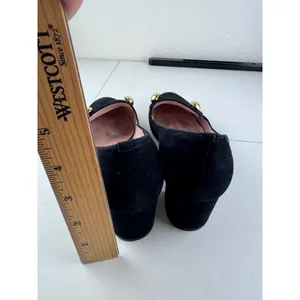 Kate Spade Middleton Black Suede Block Heel Loafers Pointed Heel Womens Size 6.5 thumbnail 6