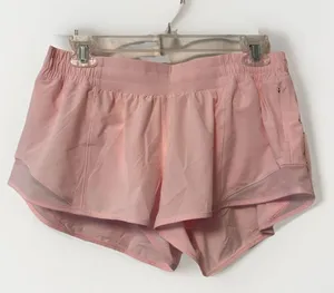 NEW Lululemon Women’s Hotty Hot Shorts 2.5 LR Strawberry Milkshake Sz 10 Running thumbnail 1