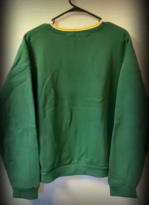 Edikted Women's Dallas Appliqué V-Neck Sweatshirt Green thumbnail 5