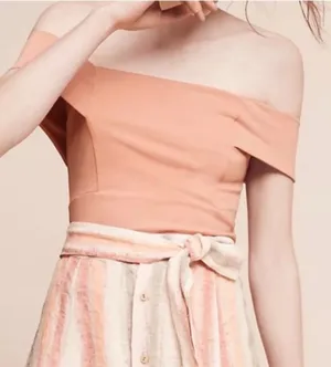 Anthropologie Deletta Ponte Off The Shoulder Top thumbnail 1
