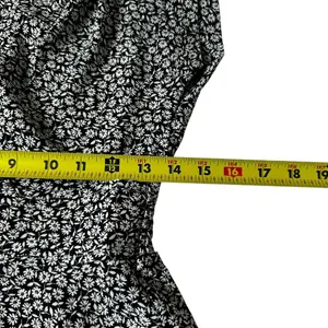 Monteau Black/White Floral Peplum Top Women's Blouse Size Small | 73-11 thumbnail 4