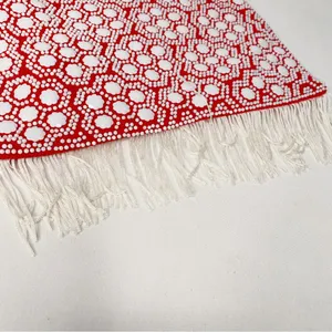 VINTAGE RED AND WHITE BEADED SHOULDER BAG - EARLY 80’s. thumbnail 3