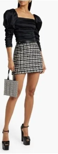 ALICE + OLIVIA Katrice Ruched Stretch-Silk Top Size 2 thumbnail 1