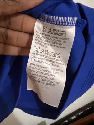 Isaac Mizrahi Live Women Top Plus Size 1X Essentials Pima Cotton Blue T-shirt thumbnail 4