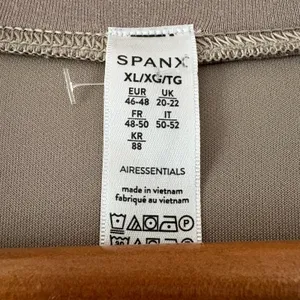 Spanx Sweatshirt AirEssentials XL Smoke Tan Crewneck Boxy Pullover thumbnail 6