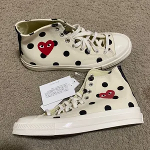 Comme des Garcons Play x Converse Play One Heart Sneakers Woman size 10 Men 8 thumbnail 1