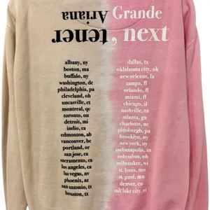 Ariana Grande Sweetener Pink Tan World Tour Thank U Next Crew Sweatshirt size S thumbnail 5