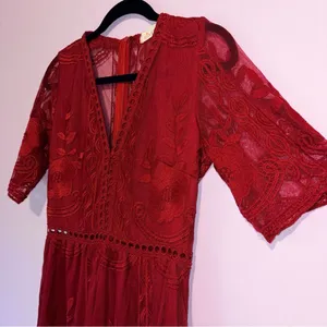 Eleter Romantic Whimsigoth Romper Maxi Dress Boho Lace Women S Dark Cottage thumbnail 3