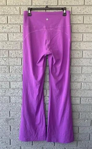 Lululemon Flare Super High Rise Leggings Purple Size 10 Moonlight Magenta thumbnail 2