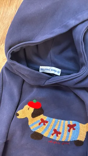 Wiener dog hoodie thumbnail 3