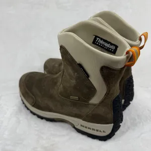 Merrell Aurora Waterproof Winter Boots Womens 9 Brown Suede Thinsulate Polartec‎ thumbnail 9