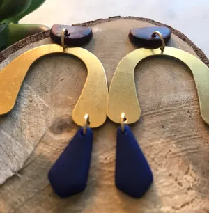 Polymer Clay Statement Earrings thumbnail 2
