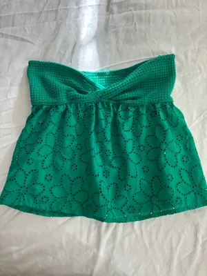 SheIn Kelly Green Halter Top thumbnail 3