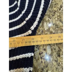Aritzia Wilfred Maria Merino Wool Sweater Navy White Stripe Size Small thumbnail 9