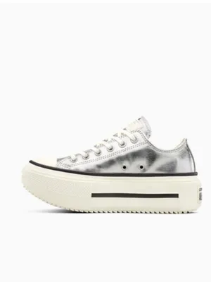 NEW CONVERSE  Chuck Taylor All Star Lift Double Stack Platform Metallic Sneaker thumbnail 3
