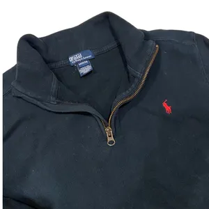 Vintage Ralph Lauren Dark Forest Green 1/4 Zip Sweater 🔥 thumbnail 2