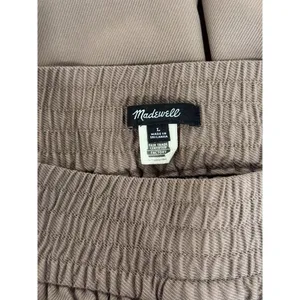 Madewell Womens Pants Brown Drapeweave Carley Wide Leg High Rise Pull On Large thumbnail 5