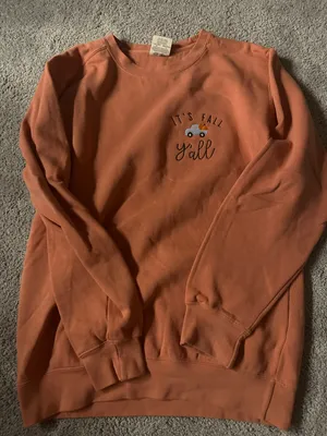It’s Fall Yall crewneck Orange thumbnail 1
