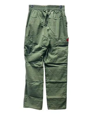 Dickies Olive Straight-Leg Utility Pants with Red Drawcord thumbnail 3