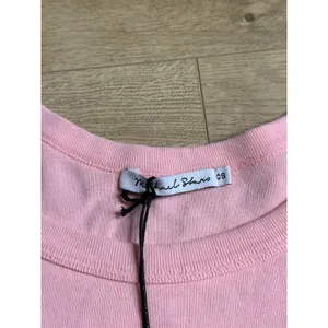 NWT‎ Michael Stars cassie thin binded tank top 1x1 cotton pink grapefruit sz OS thumbnail 4