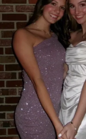 Sparkly Shimmer Bodycon Homecoming Cocktail Dress thumbnail 2