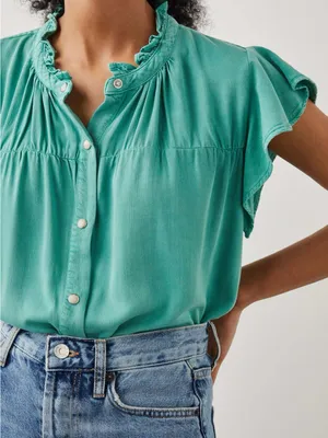 Rails Ruthie Blouse Basil thumbnail 3