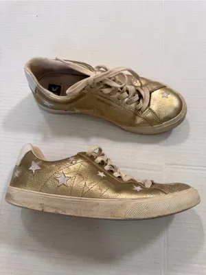 Veja X Madewell Gold Star Leather Lace Up Sneakers Womens 8 Casual Flat Shoes thumbnail 11