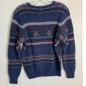 Brooks Brothers Vintage Fair isle Wool Sweater size small thumbnail 3