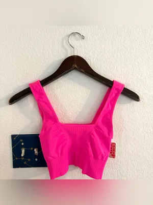 NWT Free People Movement Sports Bra Good Karma Square Neck Size XS/S thumbnail 2