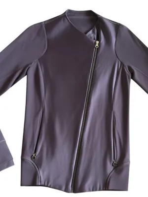 Lululemon Athletica plum Women's Asymmetrical Zip Jacket thumbnail 1