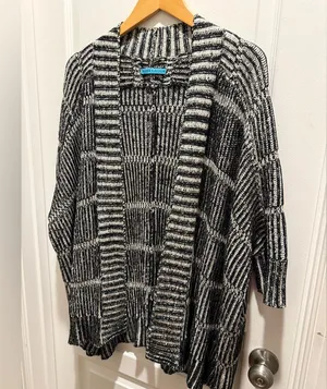 Alice + Olivia Wool Blend Nera Rib Knit Box Cardigan Size S thumbnail 5