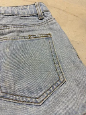 Edikted Light Wash Denim Mini Skirt small thumbnail 8