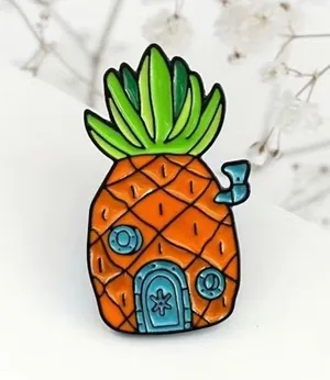 SpongeBob SquarePants pineapple pin￼ Orange thumbnail 4