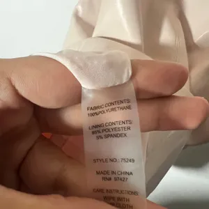Dolce Cabo Mini Dress Medium Pink Faux Leather Ruched Fairy thumbnail 4