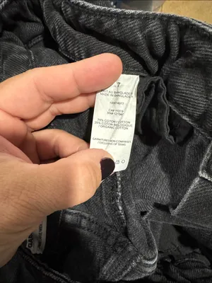 Garage Distressed jeans wide Leg Jeans black thumbnail 3
