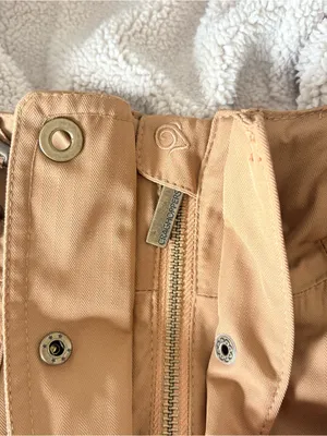 Craghoppers Waterproof Thermal Windproof Coat Hooded Parka Zip Brown Women Sz 12 thumbnail 3