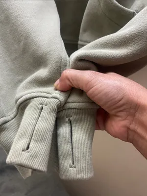 Lululemon Scuba Oversized 1/2 Zip Hoodie Rosemary Green thumbnail 8