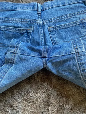 Faded Glory Light Blue Denim High-Rise Shorts Mid Length Size 4 Jeans thumbnail 4