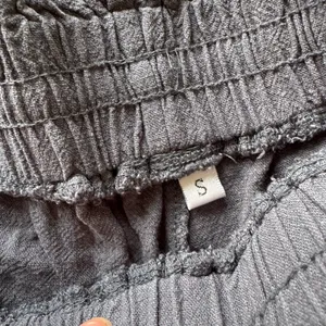 Linen Blend Wide Leg Pants Gray thumbnail 5